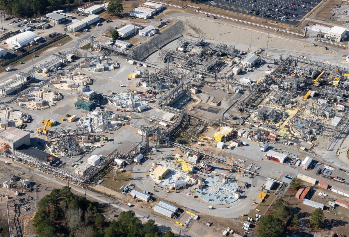 The U.S. Department of Energy Office of Environmental Management achieved preliminary cease waste removal for Tank 4 in F Tank Farm, pictured, at the Savannah River Site a year ahead of schedule.