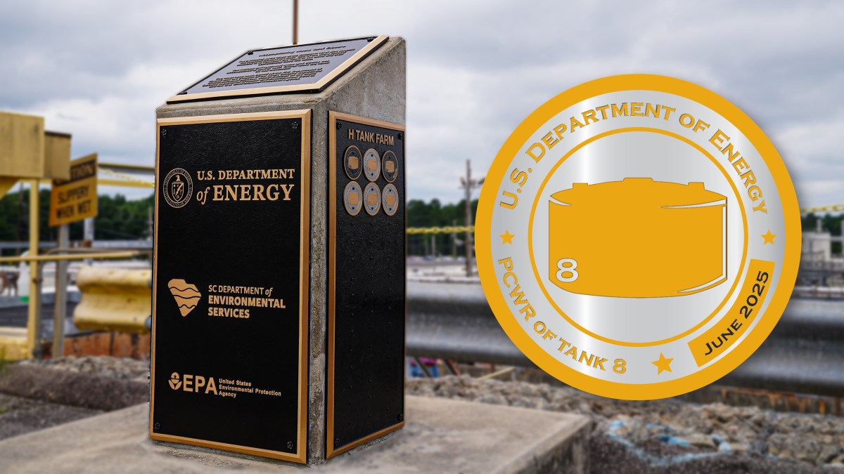 The U.S. Department of Energy Office of Environmental Management and liquid waste contractor Savannah River Mission Completion completed preliminary cease waste removal for Tank 8 at the Savannah River Site ahead of schedule.