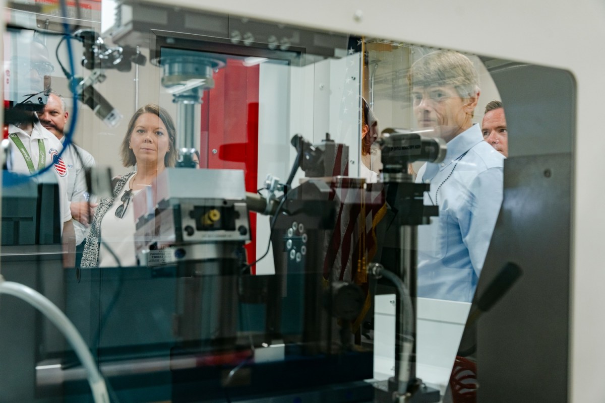 Opening of the Manufacturing Technology Center (MTC) at the Savannah River Site. The MTC teaches critical skills and develops competency in various machining tool operations within an unclassified, non-nuclear training environment.