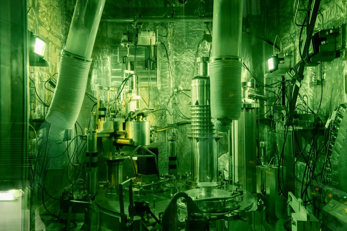 The Target Rod Prep Module houses equipment essential for tritium extraction. The module is a task-specific work area that allows personnel to manipulate machinery remotely and avoid radiological exposure. 