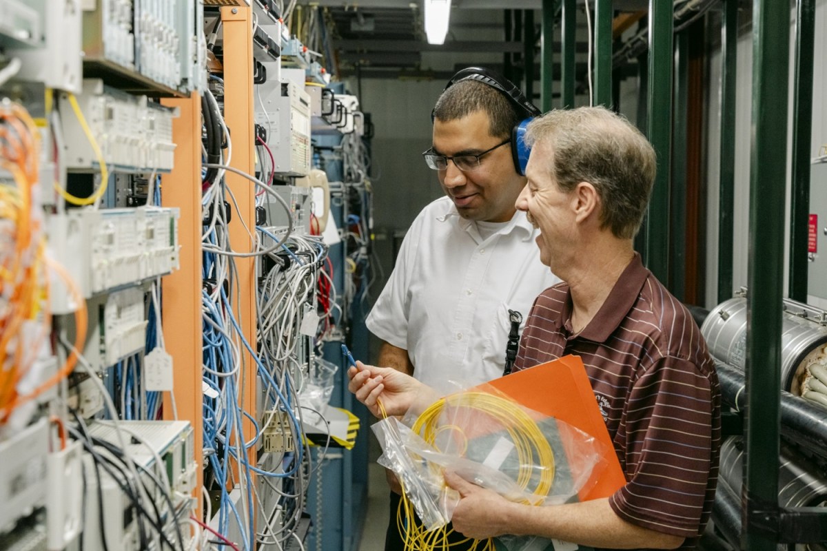 Thakkar and Chafin in the Site’s Central Data Center.