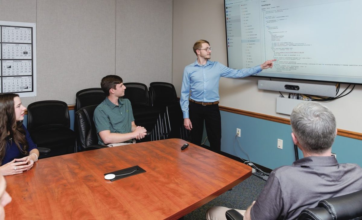 The Site's AI Integration Team discussing proposed software changes.