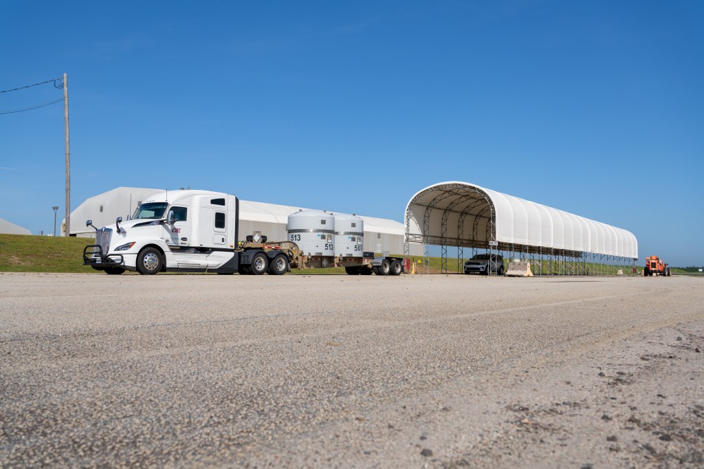 An SRS shipment heads to WIPP as part of the Site’s ongoing TRU waste disposition mission.